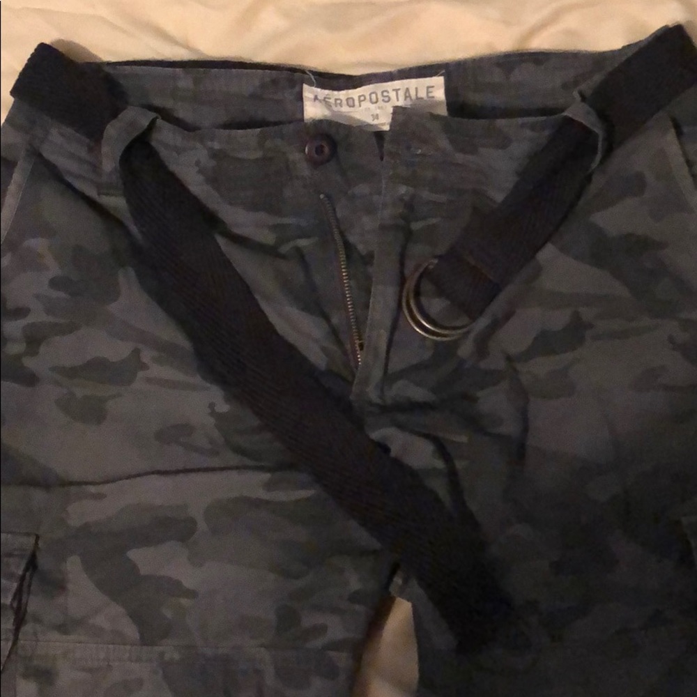 Black Camouflage Shorts